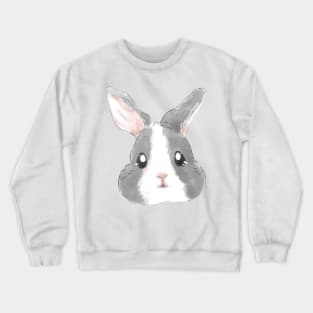 Bunny Head Grey Crewneck Sweatshirt